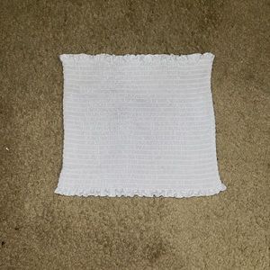 Brand: Hot Kiss Large white ruffled tube top very stretchy and comfortable